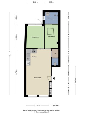 Floorplan - Prins Hendrikstraat 92, 1501 AV Zaandam